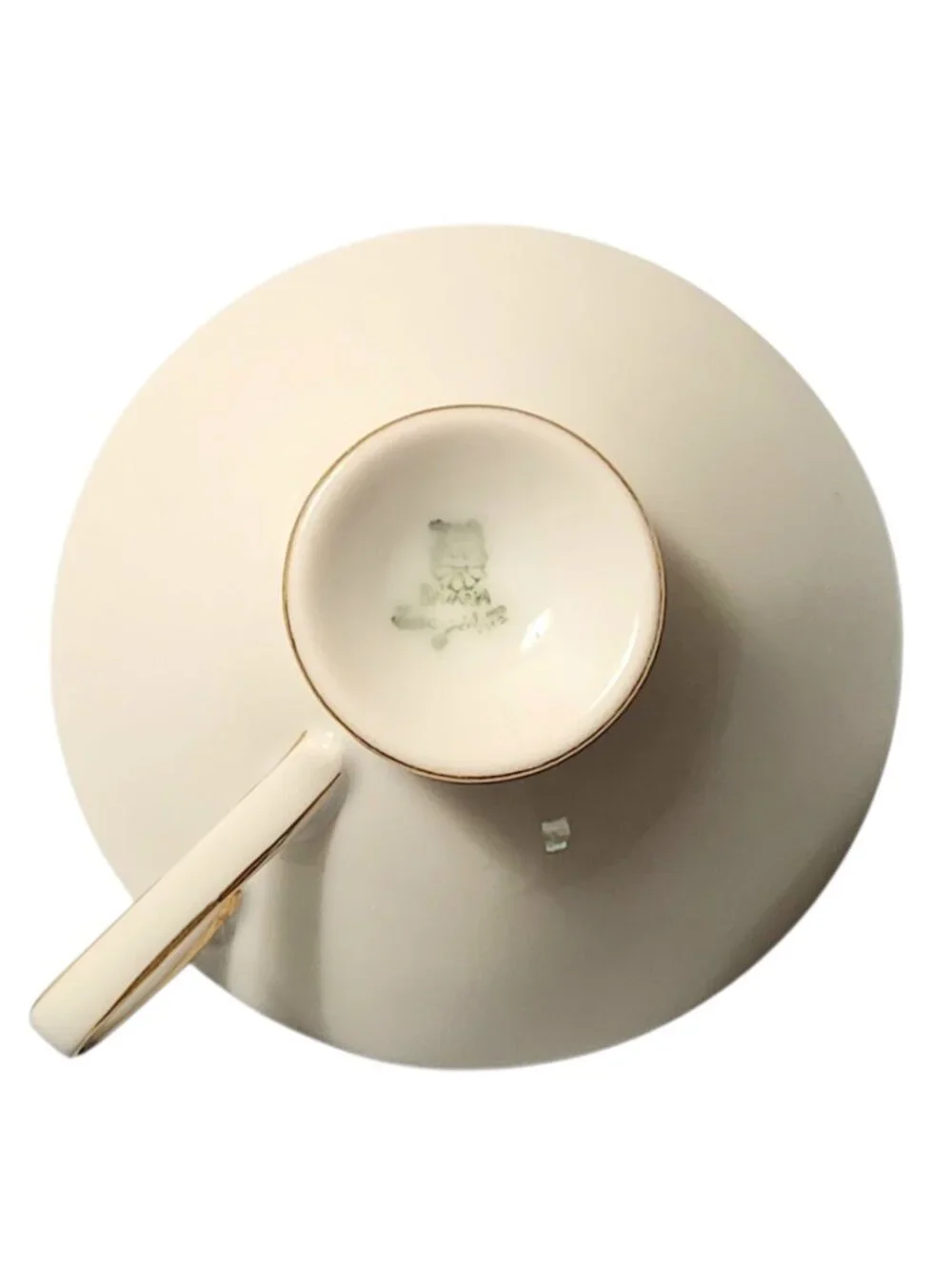 Vintage Munchen Munich Germany Bavaria Small Espresso Tea Cup White Lusterware